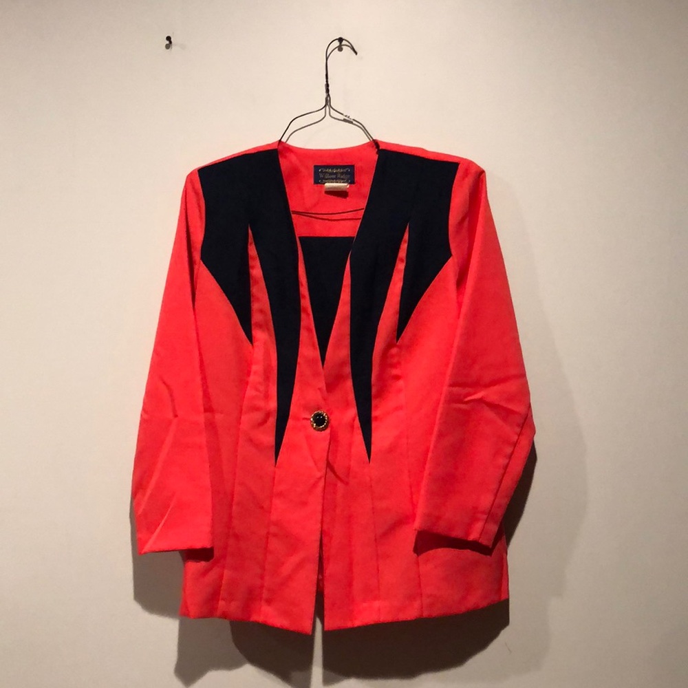 Willow Ridge Vintage Abstract Pattern Suit Jacket - Picture 1 of 8